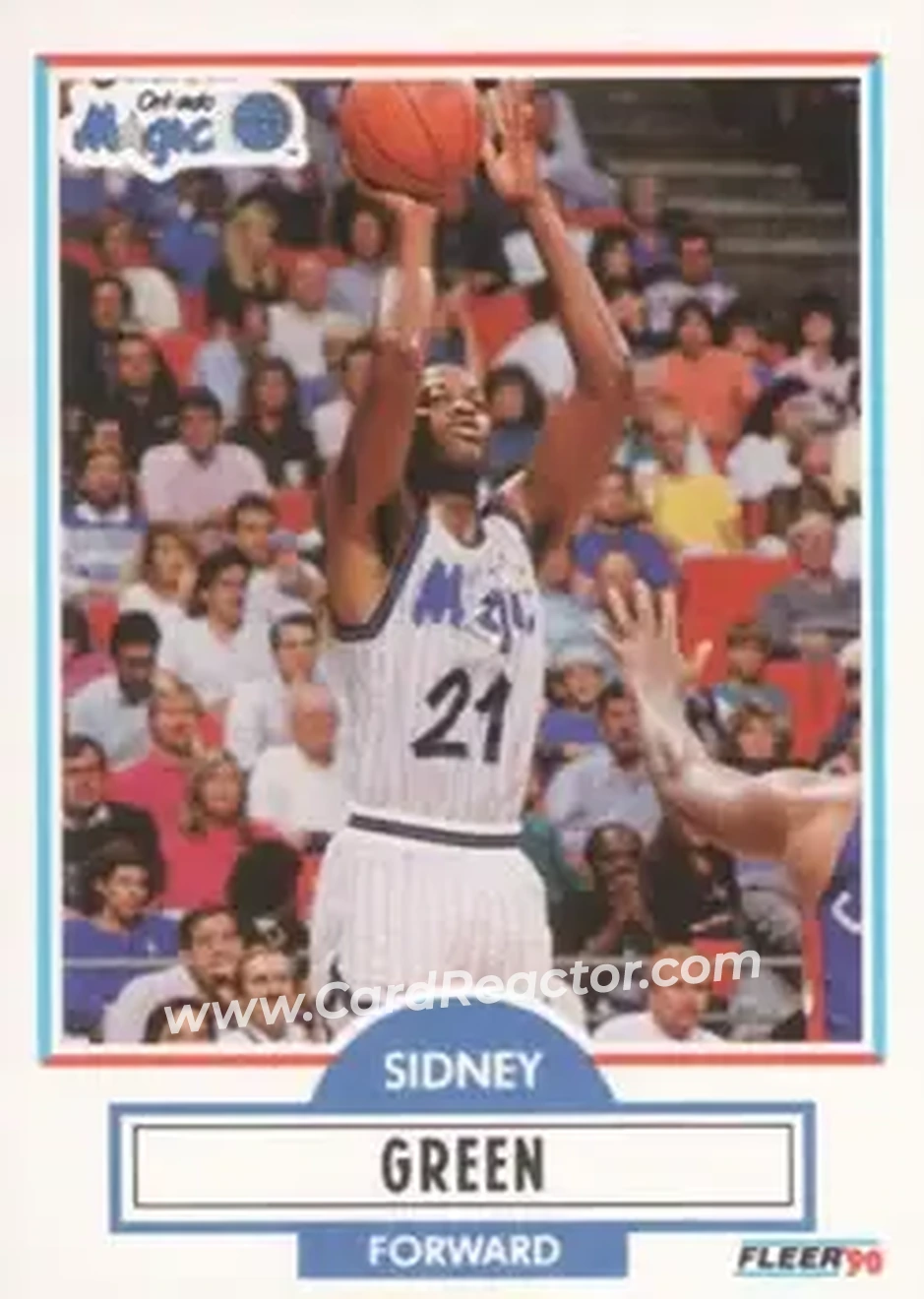 1990-91 Fleer #134 - Sidney Green - Orlando Magic - Front 1990-91 Fleer #134 - Sidney Green - Orlando Magic - Front