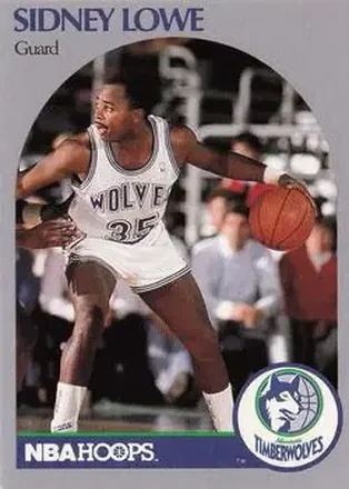 1990-91 Hoops #187 - Sidney Lowe - Minnesota Timberwolves 1990-91 Hoops #187 - Sidney Lowe - Minnesota Timberwolves
