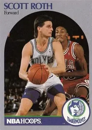 1990-91 Hoops #191 - Scott Roth - Minnesota Timberwolves