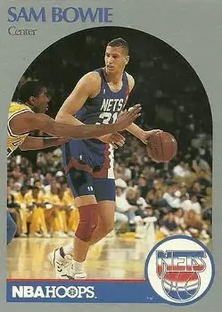 1990-91 Hoops #194 - Sam Bowie - New Jersey Nets