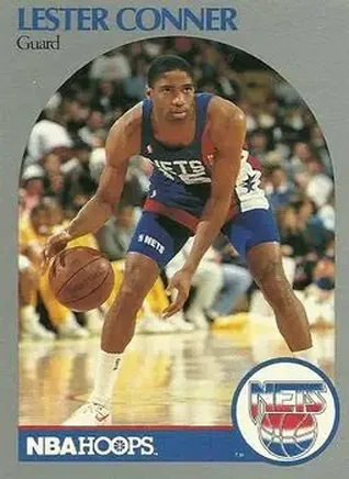 1990-91 Hoops #195 - Lester Conner - New Jersey Nets