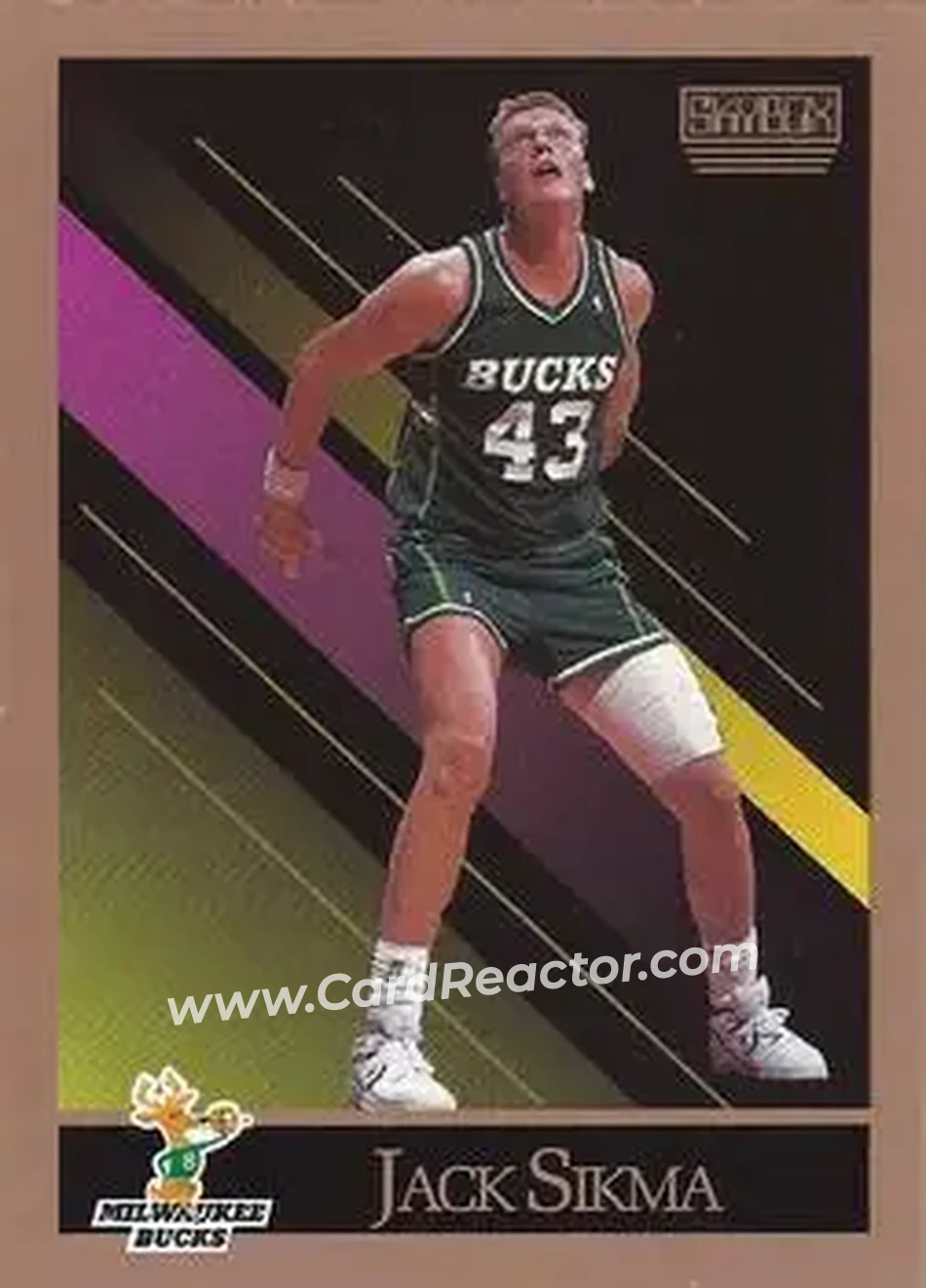 1990-91 SkyBox #166 - Jack Sikma - Milwaukee Bucks - Front