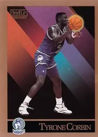 1990-91 SkyBox #169 - Tyrone Corbin - Minnesota Timberwolves