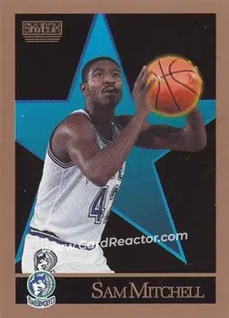 1990-91 SkyBox #171 - Sam Mitchell - Minnesota Timberwolves - Front 1990-91 SkyBox #171 - Sam Mitchell - Minnesota Timberwolves - Front