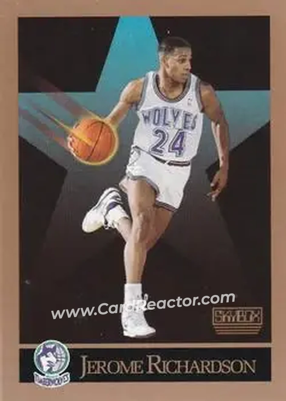 1990-91 SkyBox #173 - Pooh Richardson - Minnesota Timberwolves - Front