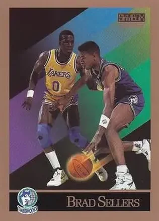 1990-91 SkyBox #175 - Brad Sellers - Minnesota Timberwolves