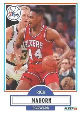 1990-91 Fleer #144 - Rick Mahorn - Philadelphia 76ers