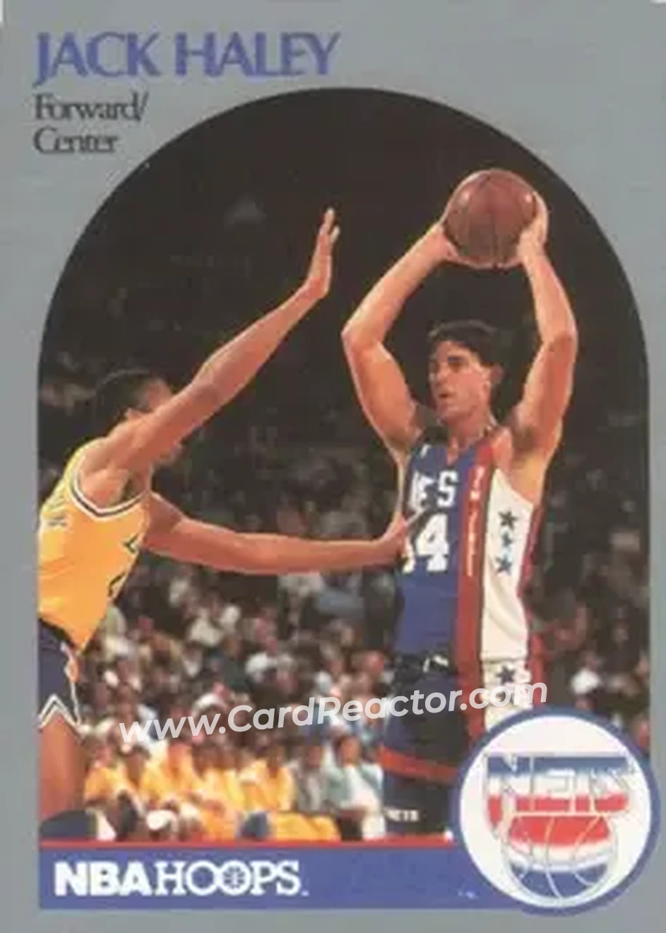 1990-91 Hoops #197 - Jack Haley - New Jersey Nets - Front 1990-91 Hoops #197 - Jack Haley - New Jersey Nets - Front