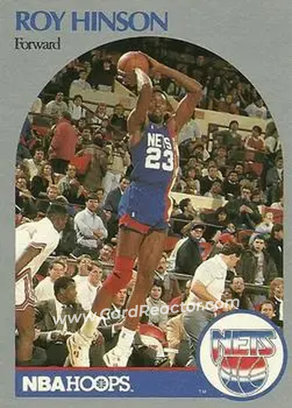 1990-91 Hoops #198 - Roy Hinson - New Jersey Nets - Front