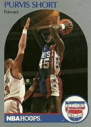 1990-91 Hoops #201 - Purvis Short - New Jersey Nets