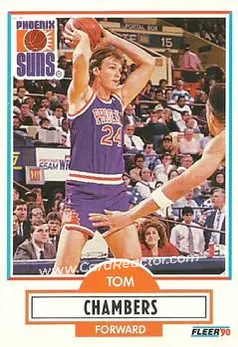 1990-91 Fleer #146 - Tom Chambers - Phoenix Suns - Front 1990-91 Fleer #146 - Tom Chambers - Phoenix Suns - Front