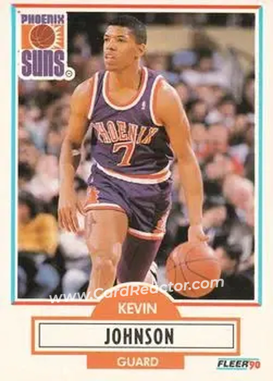 1990-91 Fleer #149 - Kevin Johnson - Phoenix Suns - Front