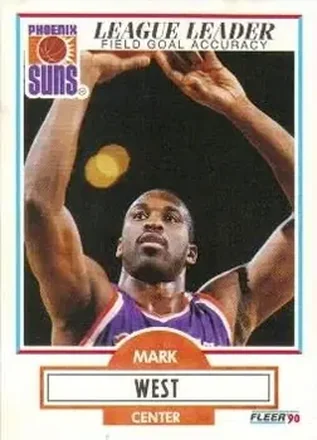 1990-91 Fleer #153 - Mark West - Phoenix Suns