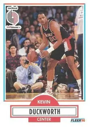 1990-91 Fleer #155 - Kevin Duckworth - Portland Trail Blazers