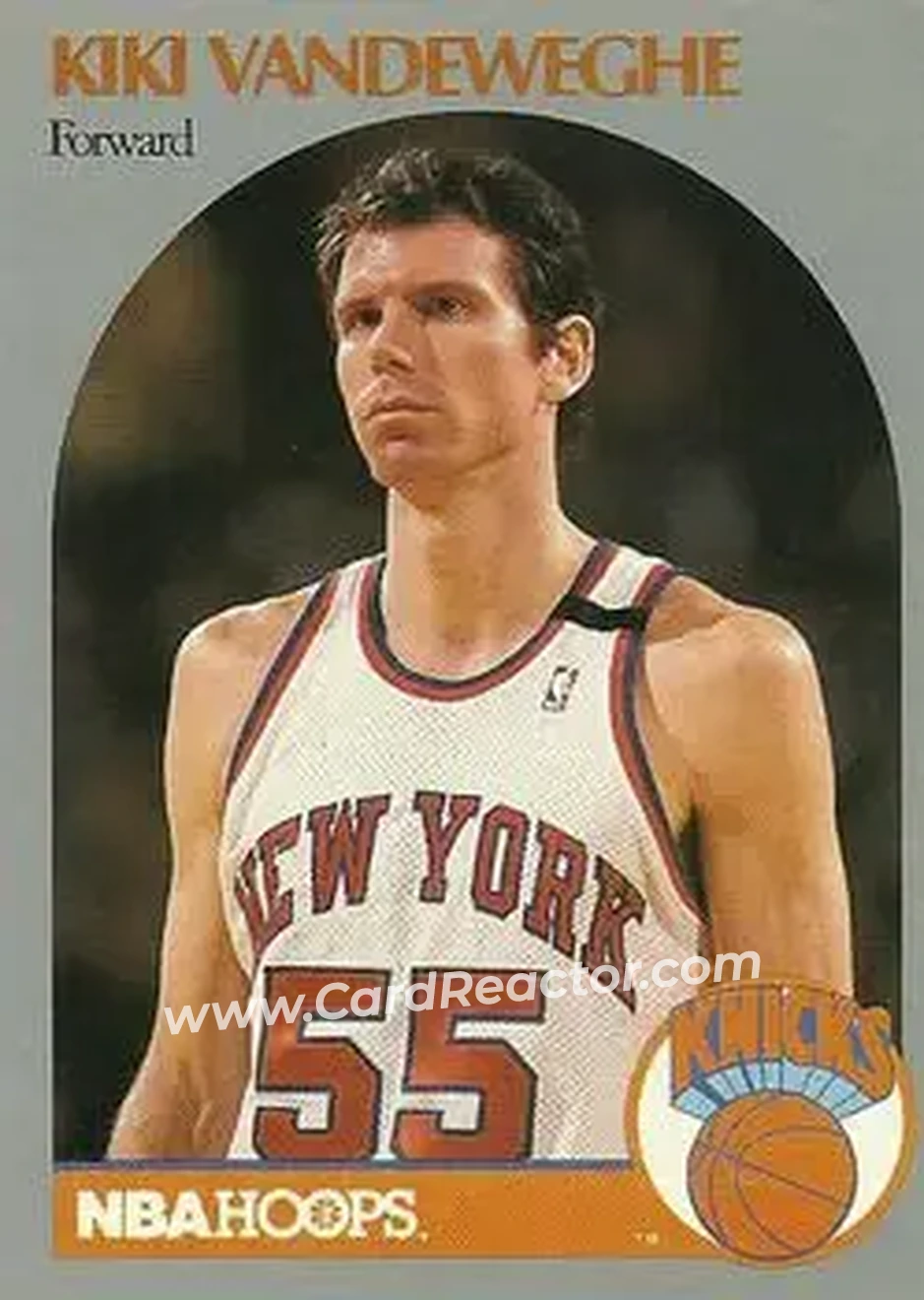 1990-91 Hoops #209 - Kiki Vandeweghe - New York Knicks - Front