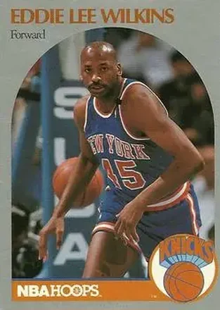 1990-91 Hoops #211 - Eddie Lee Wilkins - New York Knicks