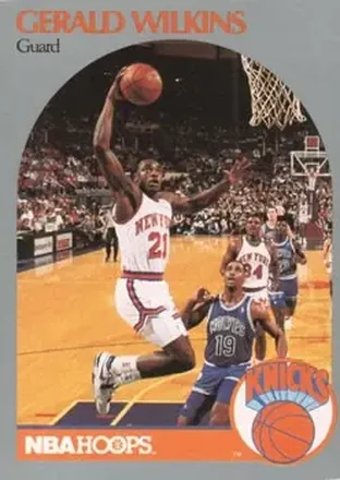 1990-91 Hoops #212 - Gerald Wilkins - New York Knicks