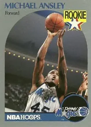 1990-91 Hoops #215 - Michael Ansley - Orlando Magic