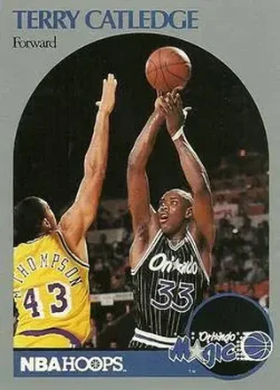 1990-91 Hoops #216 - Terry Catledge - Orlando Magic