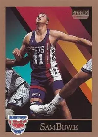 1990-91 SkyBox #177 - Sam Bowie - New Jersey Nets