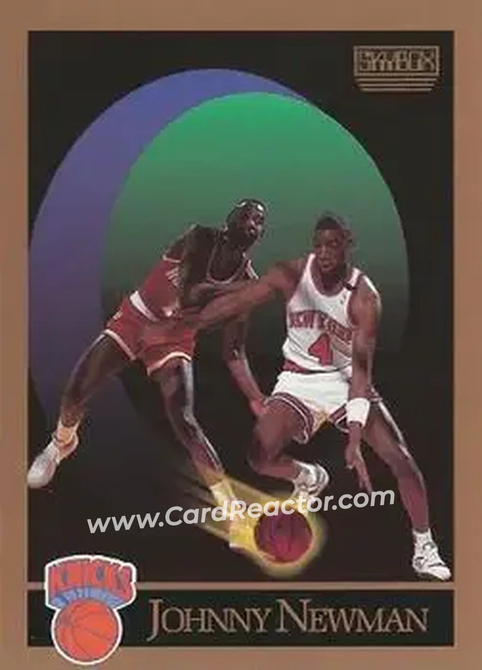 1990-91 SkyBox #190 - Johnny Newman - New York Knicks - Front