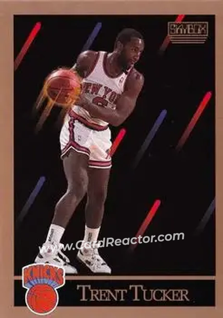 1990-91 SkyBox #193 - Trent Tucker - New York Knicks - Front