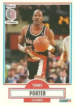 1990-91 Fleer #158 - Terry Porter - Portland Trail Blazers