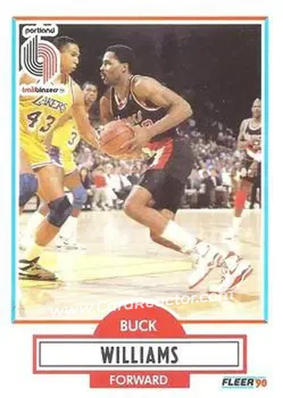 1990-91 Fleer #160 - Buck Williams - Portland Trail Blazers - Front