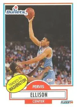 1990-91 Fleer #164 - Pervis Ellison - Washington Bullets