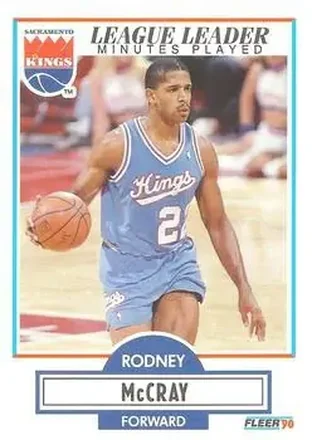 1990-91 Fleer #165 - Rodney McCray - Sacramento Kings