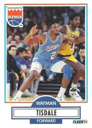 1990-91 Fleer #167 - Wayman Tisdale - Sacramento Kings
