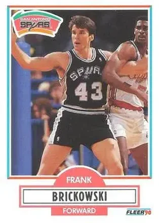 1990-91 Fleer #169 - Frank Brickowski - San Antonio Spurs
