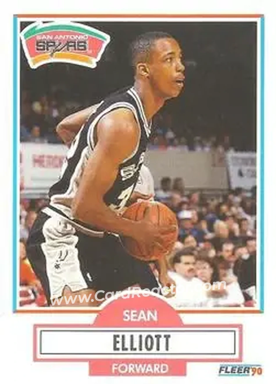 1990-91 Fleer #171 - Sean Elliott - San Antonio Spurs - Front