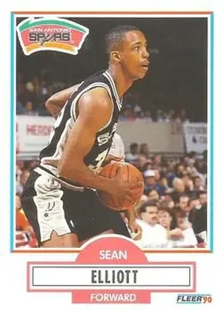1990-91 Fleer #171 - Sean Elliott - San Antonio Spurs