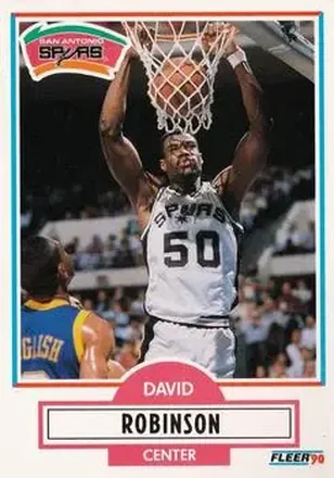 1990-91 Fleer #172 - David Robinson - San Antonio Spurs