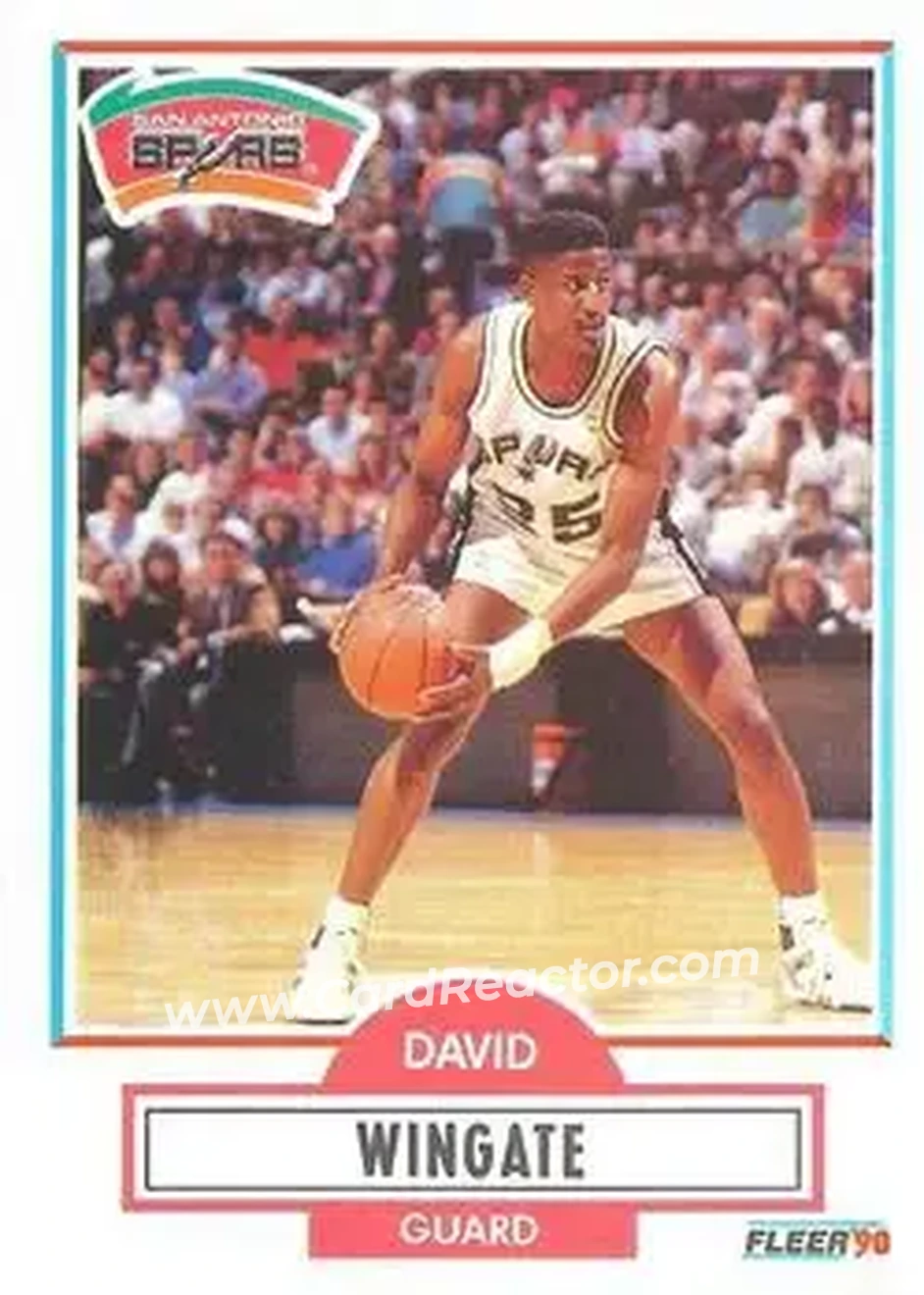 1990-91 Fleer #174 - David Wingate - San Antonio Spurs - Front 1990-91 Fleer #174 - David Wingate - San Antonio Spurs - Front