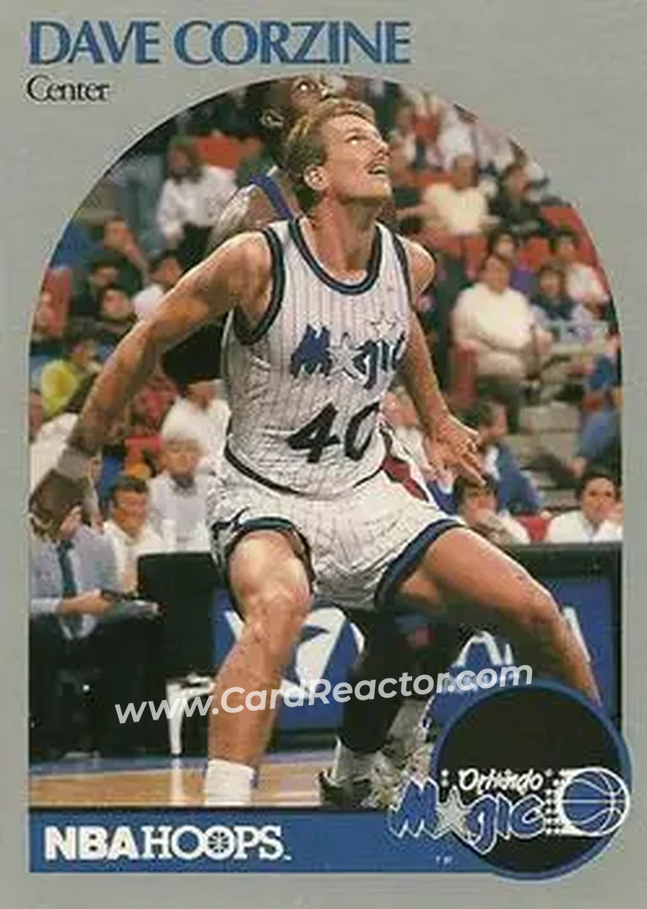 1990-91 Hoops #217 - Dave Corzine - Orlando Magic - Front