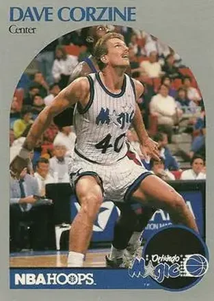 1990-91 Hoops #217 - Dave Corzine - Orlando Magic