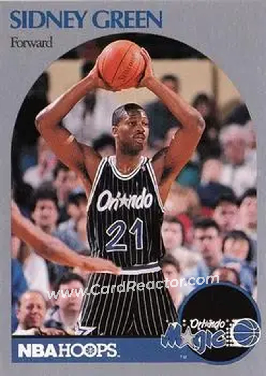 1990-91 Hoops #218 - Sidney Green - Orlando Magic - Front