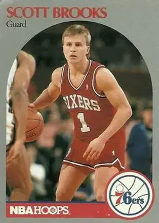 1990-91 Hoops #226 - Scott Brooks - Philadelphia 76ers