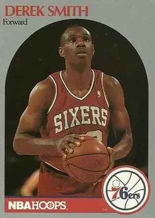 1990-91 Hoops #231 - Derek Smith - Philadelphia 76ers