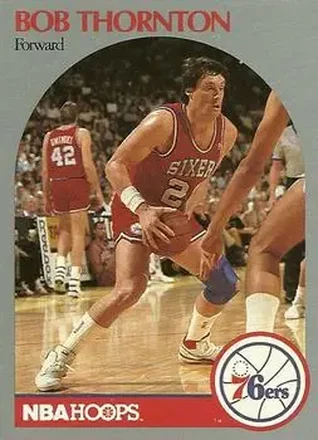 1990-91 Hoops #232 - Bob Thornton - Philadelphia 76ers