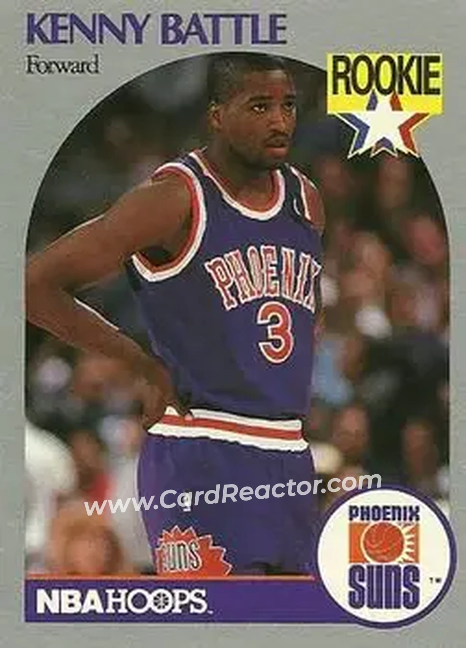 1990-91 Hoops #233 - Kenny Battle - Phoenix Suns - Front 1990-91 Hoops #233 - Kenny Battle - Phoenix Suns - Front