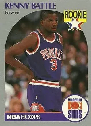 1990-91 Hoops #233 - Kenny Battle - Phoenix Suns