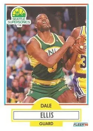 1990-91 Fleer #177 - Dale Ellis - Seattle SuperSonics