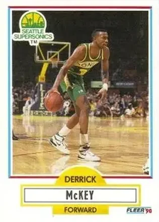 1990-91 Fleer #180 - Derrick McKey - Seattle SuperSonics