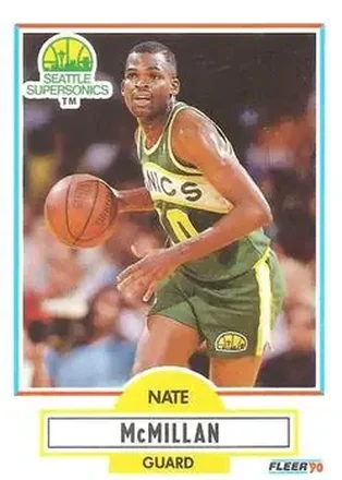 1990-91 Fleer #181 - Nate McMillan - Seattle SuperSonics