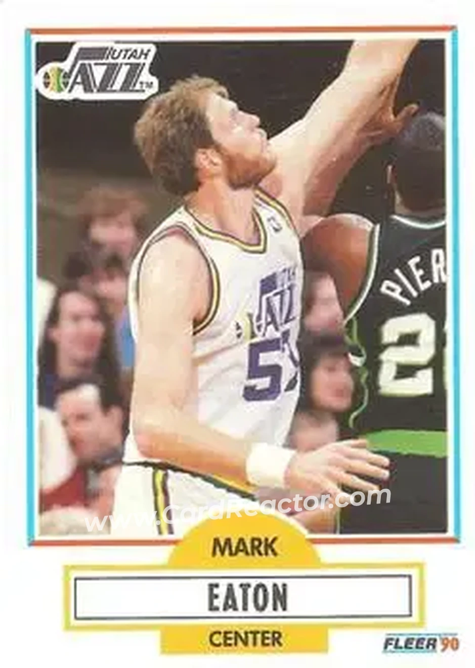 1990-91 Fleer #184 - Mark Eaton - Utah Jazz - Front