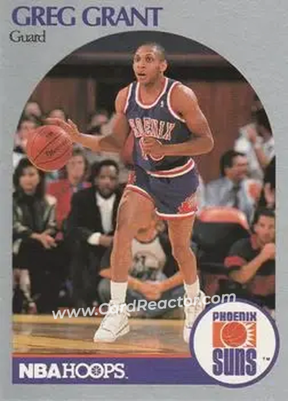 1990-91 Hoops #235 - Greg Grant - Phoenix Suns - Front