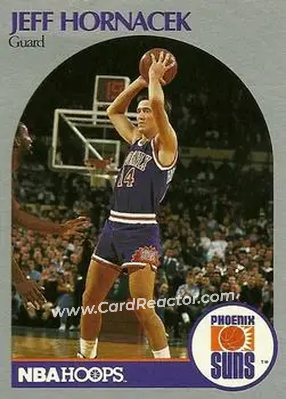 1990-91 Hoops #236 - Jeff Hornacek - Phoenix Suns - Front